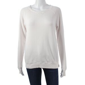 Frame Shirt Womens Pink Cotton Crew Neck Long Sleeve Basic T-Shirt Size XS